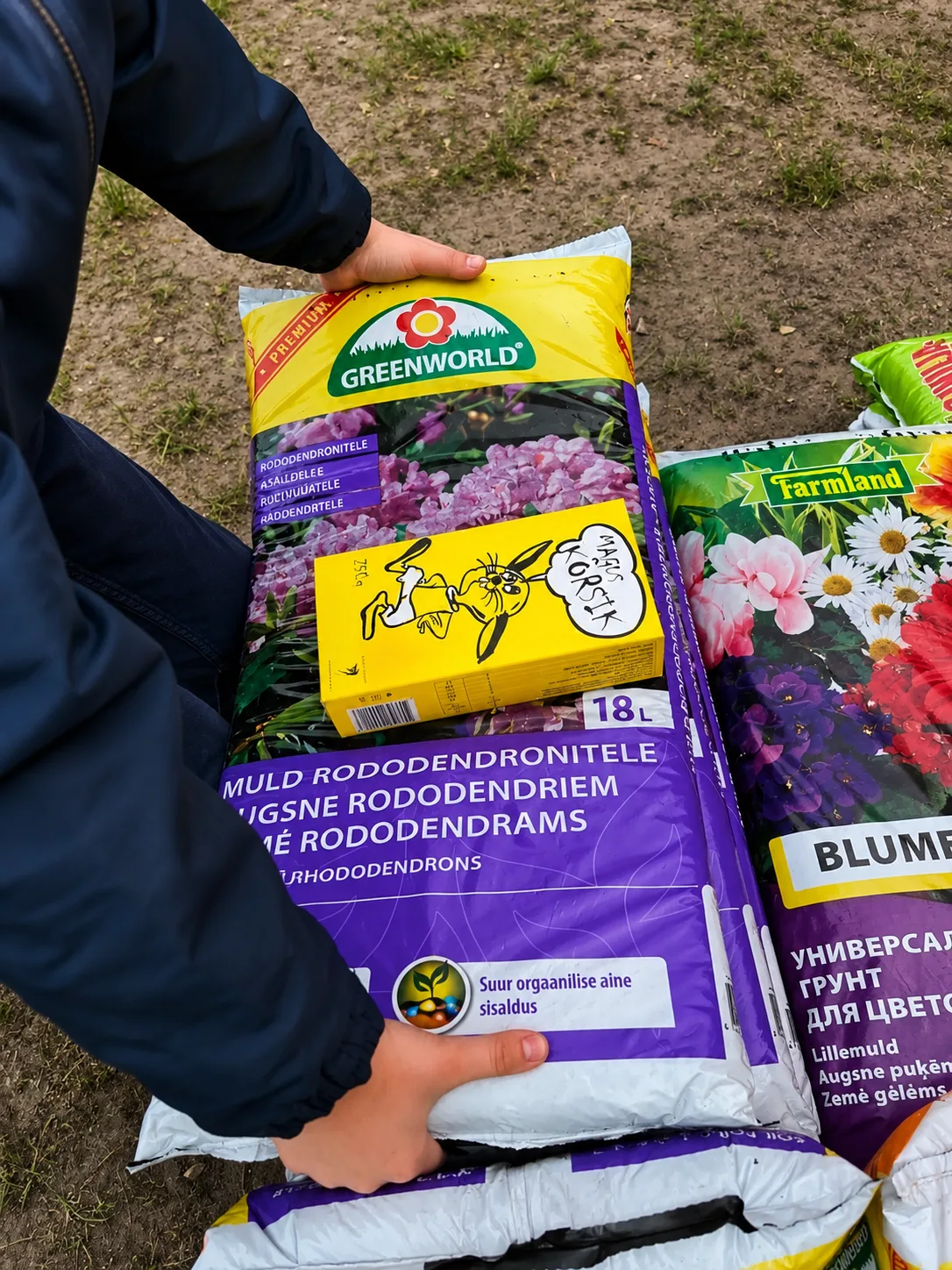 ASB Greenworld garden products prepared for the Pärnu Vabakool Kevadsumin event